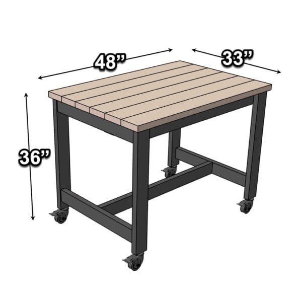 grill cart dimensions