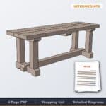 H-Leg Bench