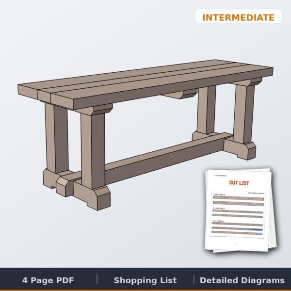 h leg bench cover