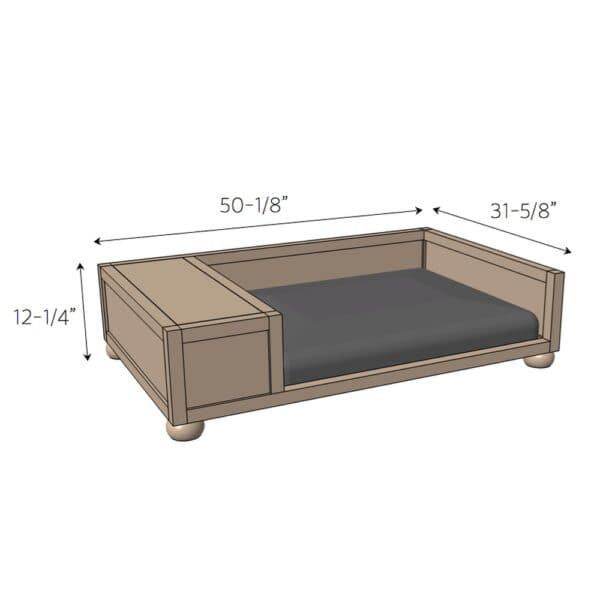 hd dog bed dimensions