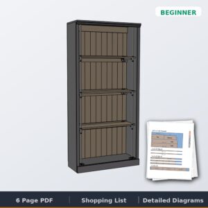 industrial bookcase cover