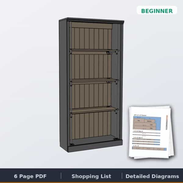 industrial bookcase cover