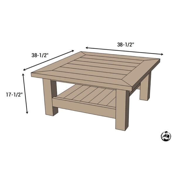 jamies coffee table dimensions