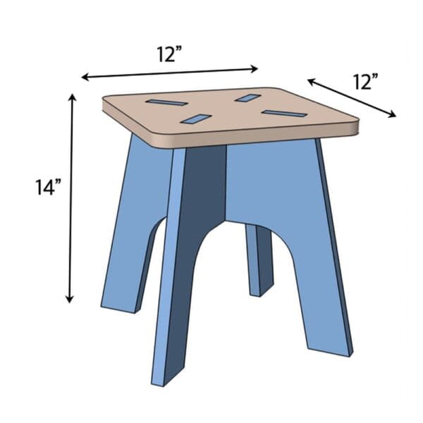 knockdown stool dimensions