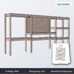 Storage Shelving with Workstation