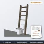 Leaning Bathroom Shelf