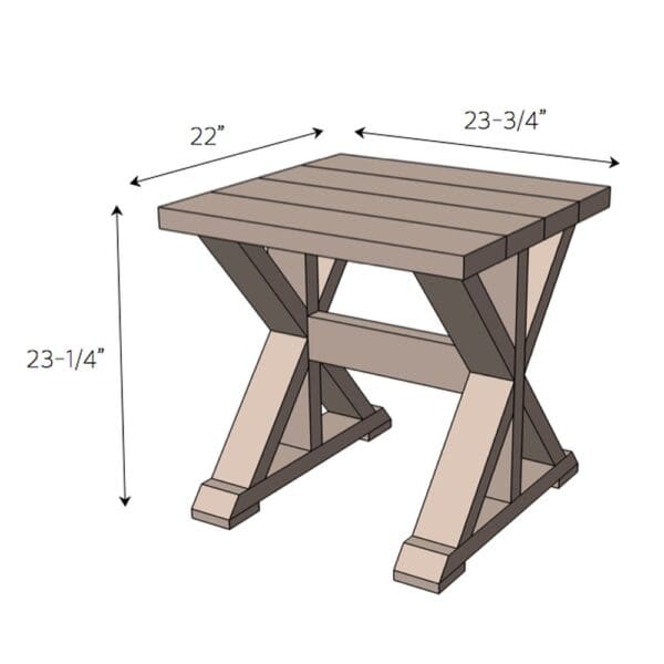 leybrook side table dimensions