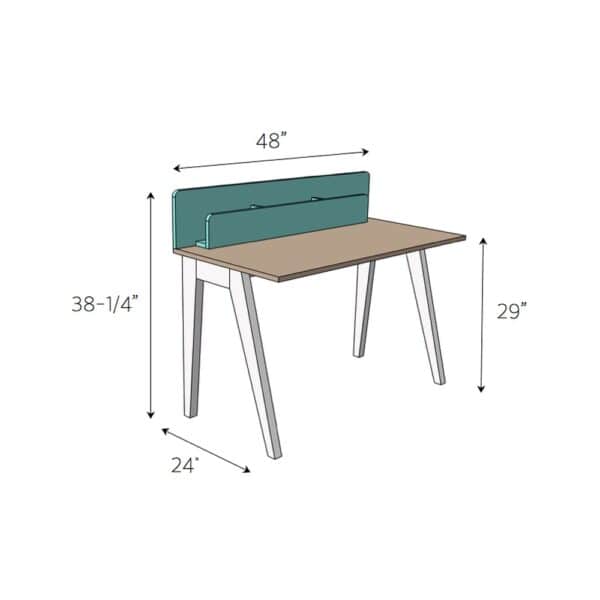 lindsay desk dimensions