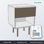 Mid Centry Modern Side Table