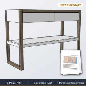 modern console table cover