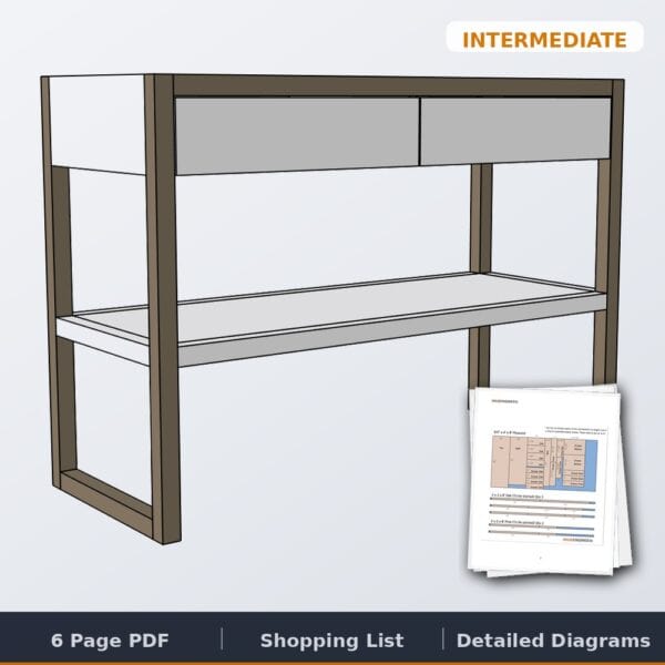 modern console table cover