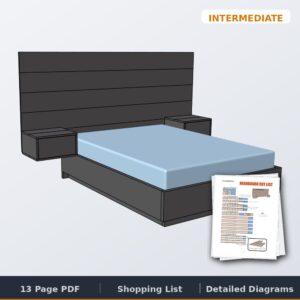 modern floating bed cover