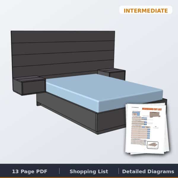 modern floating bed cover