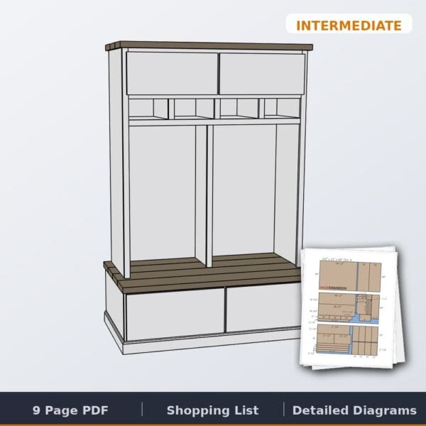 mud room locker cover