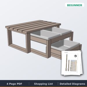 nesting outdoor activity table cover