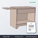 Nightstand with Pull Out Shelf