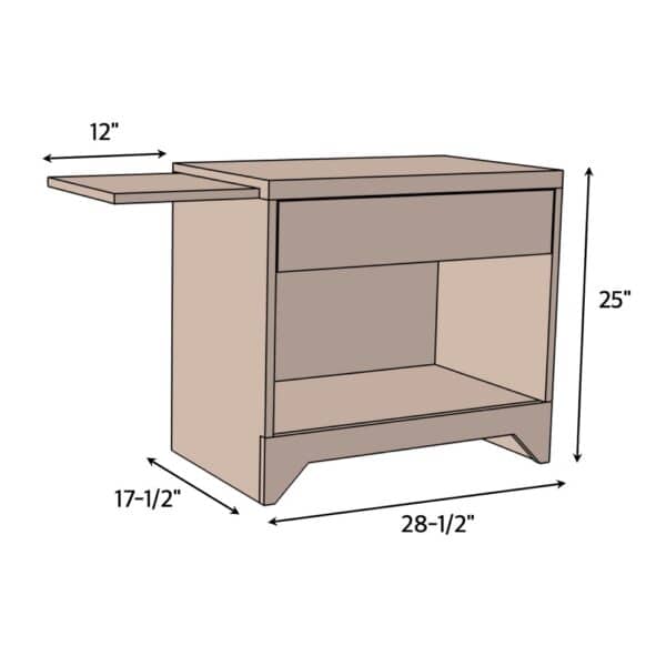 nightstand brayden dimensions