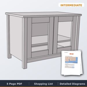 nightstand with cane doors cover