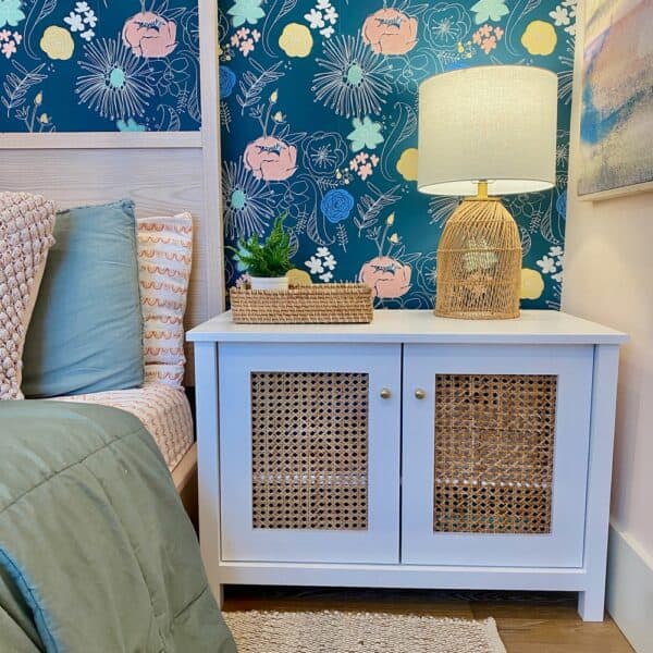 nightstand with cane doors gallery 1