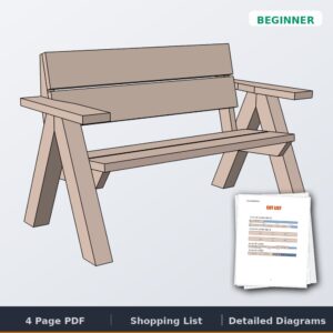 od bench a 4x4s cover