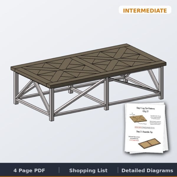 parquet coffee table cover