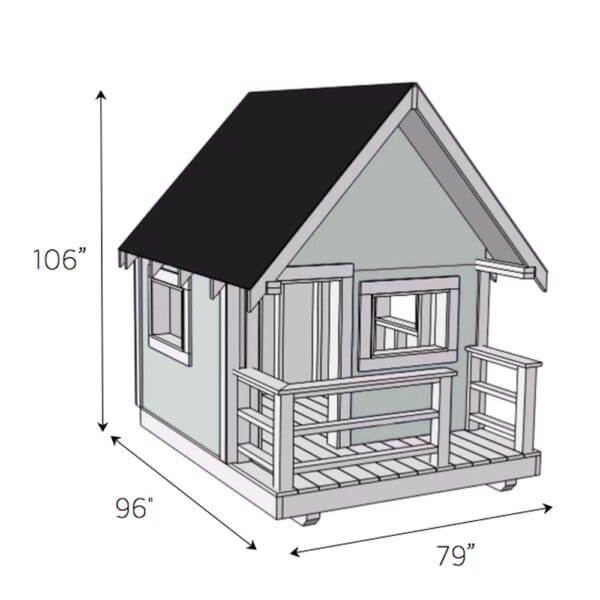playhouse dimensions