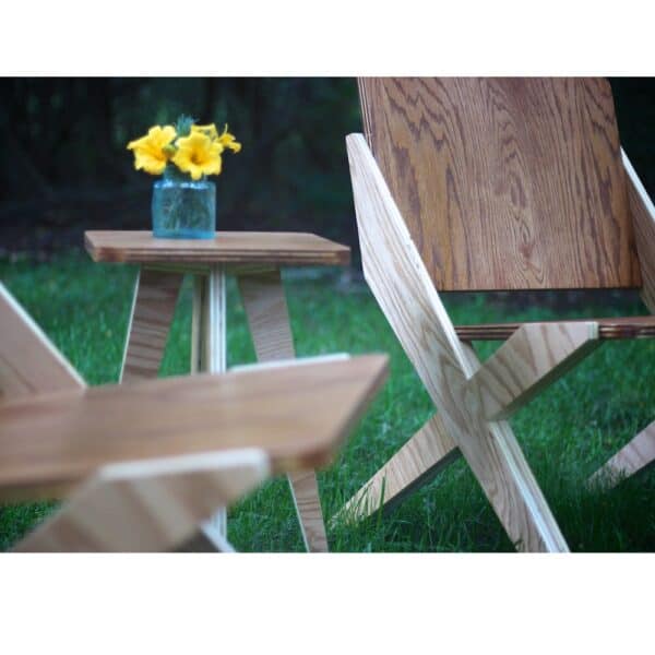 plywood chairs and side table gallery 3