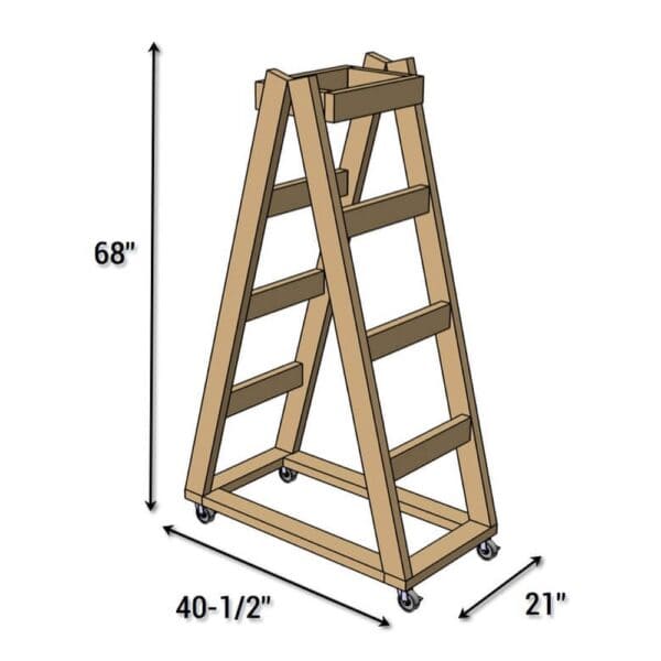 portable lumber rack dimensions