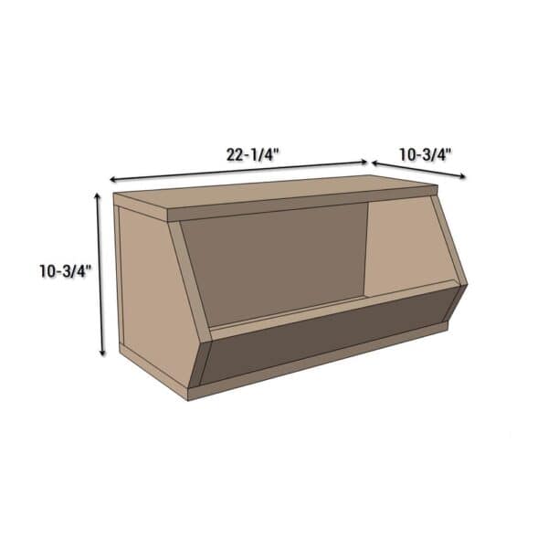 potato bin dimensions