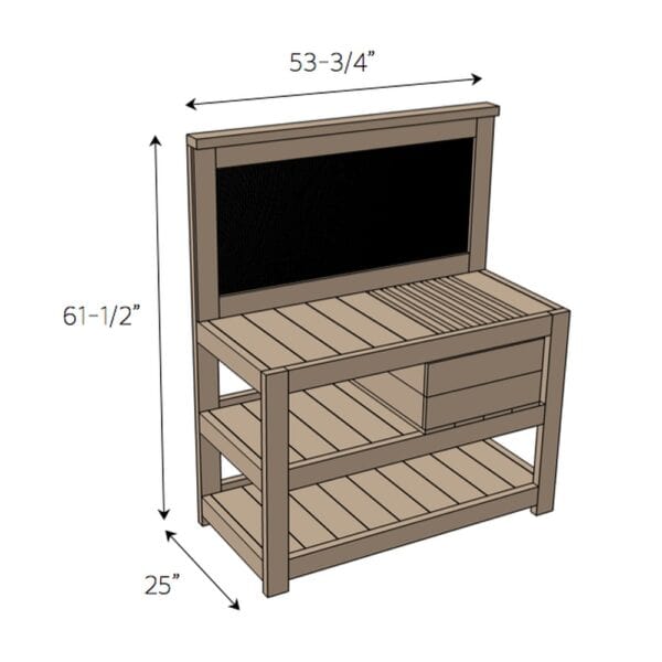 potting bench dimensions