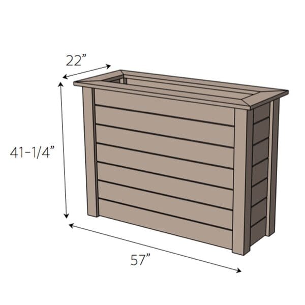 privacy planter dimensions