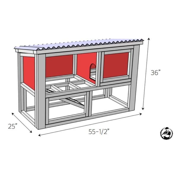 rabbit hutch dimensions