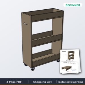 slim storage cart cover