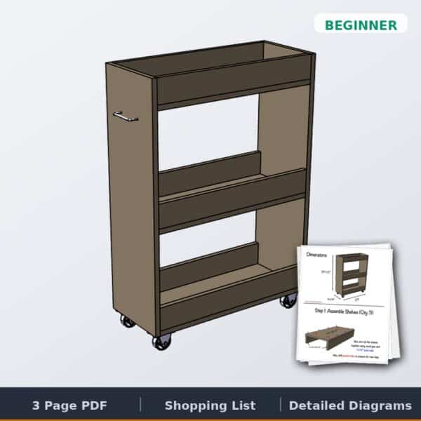 slim storage cart cover