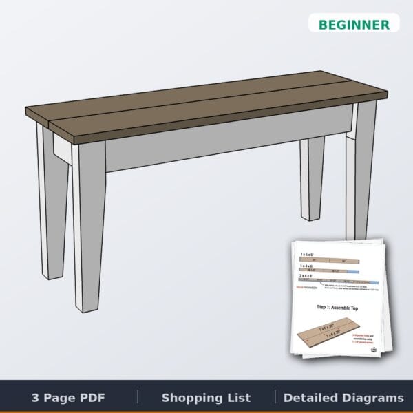small entry bench cover