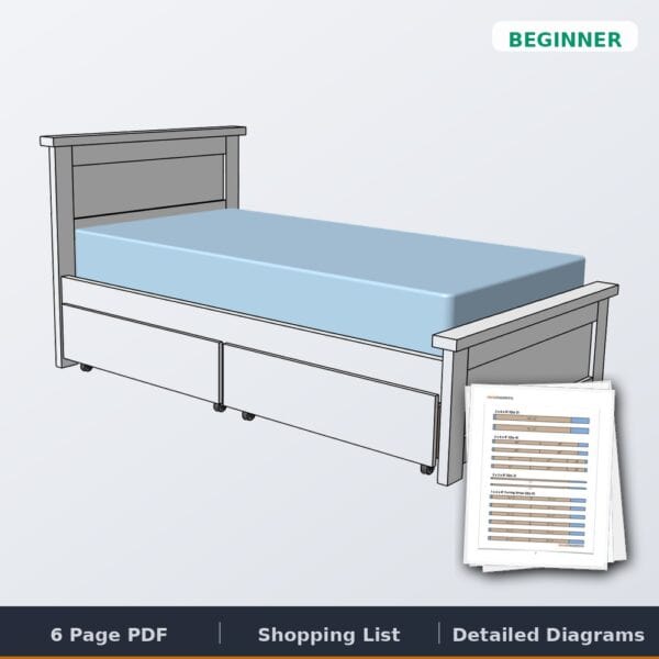 storage bed twin cover