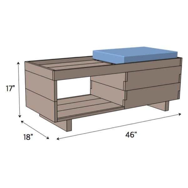 storage bench dimensions