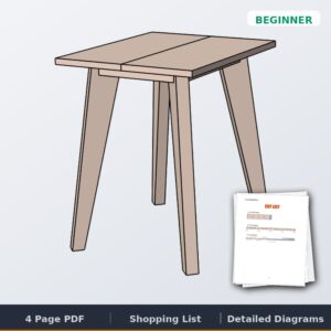 tapered leg side table cover