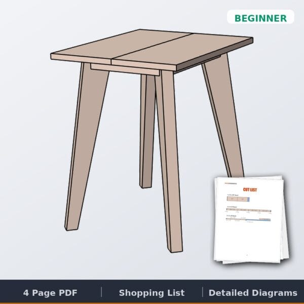 tapered leg side table cover