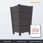 Modern Tall Tapered Planter