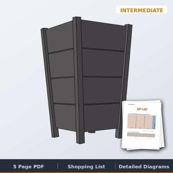 tapered planter cover
