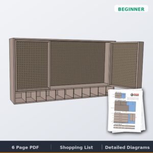 tool storage wall cabinet cover