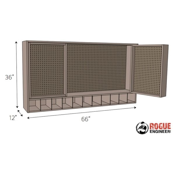 tool storage wall cabinet dimensions