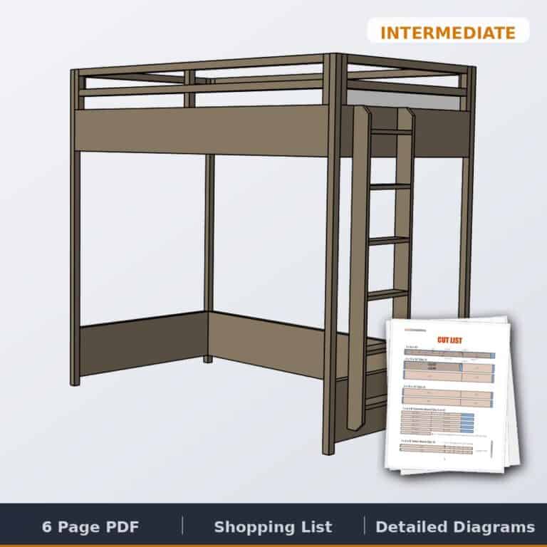 Twin Loft Bed printable plan PDF cover