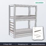 Built-In Bunk Bed – Twin over Twin