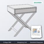 X Base Accent Table