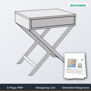 x base wood accent table cover