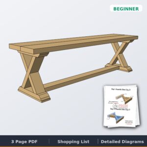 x brace bench cover