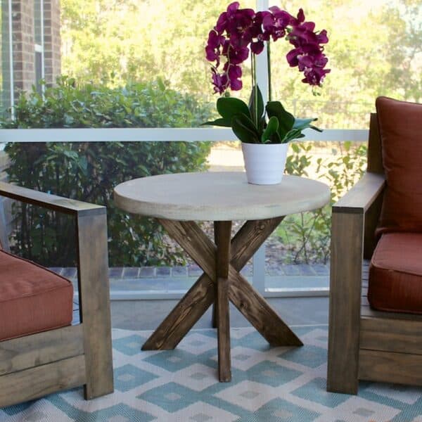 x brace concrete side table gallery 9