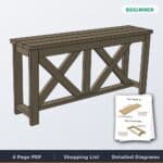 X-Brace Console Table